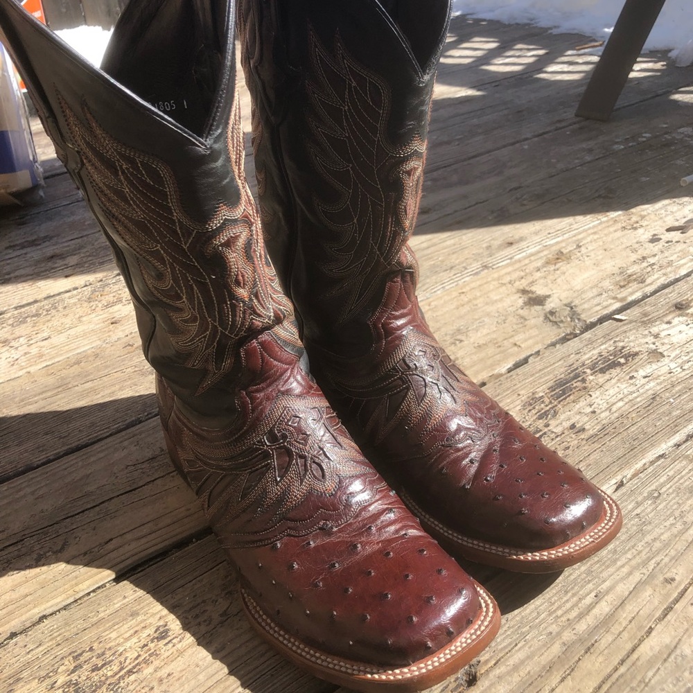 Lucchese Men’s Ostrich Boots size 10 1/2 D
